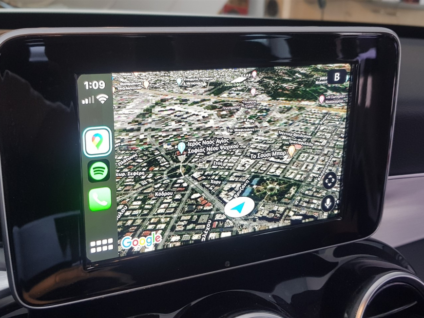Εγκατάσταση Apple CarPlay της Unique Auto  σε Mercedes C180.