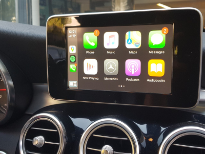Εγκατάσταση Unique Auto Apple CarPlay Wireless σε Mercedes C180 W204.