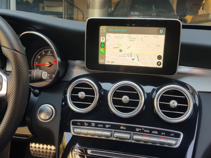 Εγκατάσταση Unique Auto Apple CarPlay Wireless σε Mercedes C180 W204.