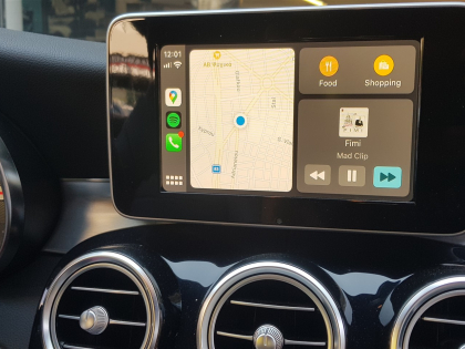 Εγκατάσταση Unique Auto Apple CarPlay Wireless σε Mercedes C180 W204.