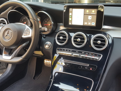 Εγκατάσταση Unique Auto Apple CarPlay Wireless σε Mercedes C180 W204.
