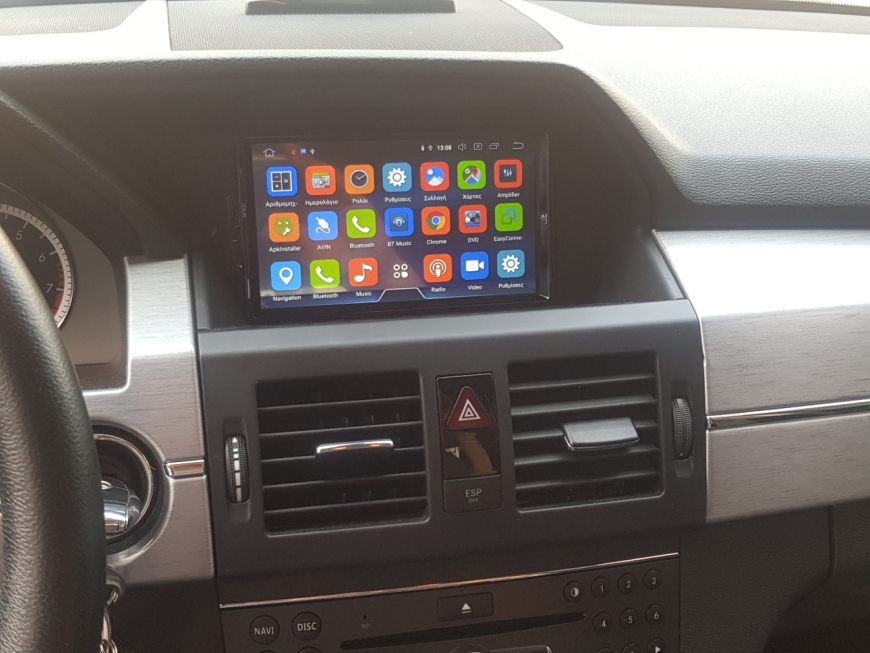 Εγκατάσταση Android Navigation σε Mercedes-Benz GLK-Klasse (2008–2015).