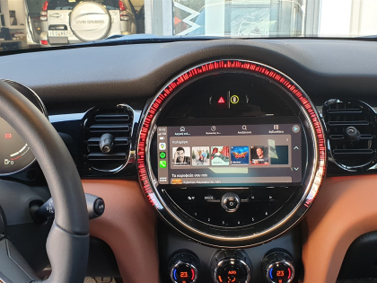 Αναβάθμιση εργοστασιακής οθόνης με Ασύρματο Wireless Apple CarPlay/Android Auto σε Mini Cooper (F57) του 2023