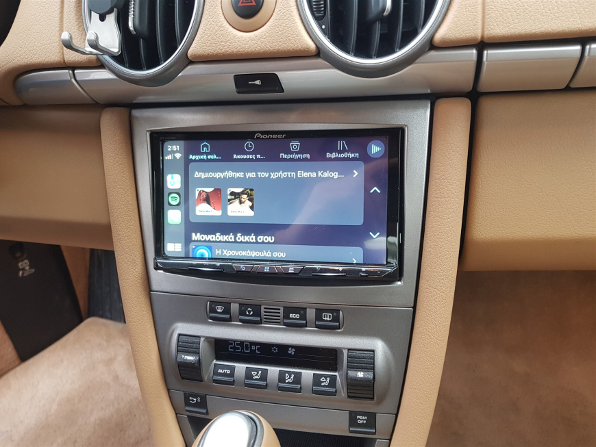 Εγκατάσταση Pioneer Avh 9200BT με Apple Car Play-Android Auto και Rear Camera σε Porsche Cayman S.