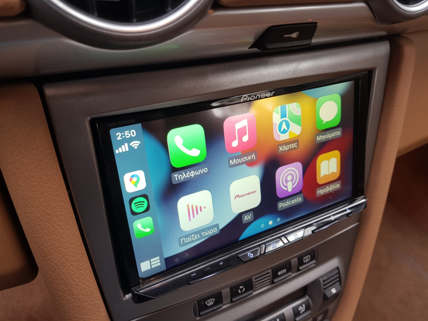 Εγκατάσταση Pioneer Avh 9200BT με Apple Car Play-Android Auto και Rear Camera σε Porsche Cayman S.