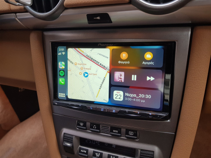 Εγκατάσταση Pioneer Avh 9200BT με Apple Car Play-Android Auto και Rear Camera σε Porsche Cayman S.