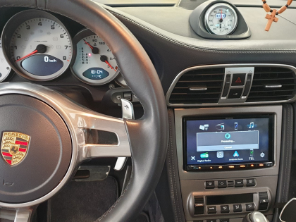 Εγκατάσταση 2DIN Kenwood DMX 8021 σε Porsche Carrera 911 997.