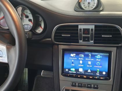 Εγκατάσταση 2DIN Kenwood DMX 8021 σε Porsche Carrera 911 997.