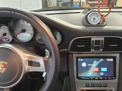 Εγκατάσταση 2DIN Kenwood DMX 8021 σε Porsche Carrera 911 997.