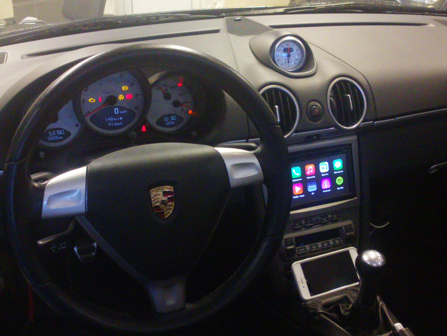 Εγκατάσταση Car Cinema & Audio Upgrade – Pioneer F960BT & Apple CarPlay σε Porsche Boxster S