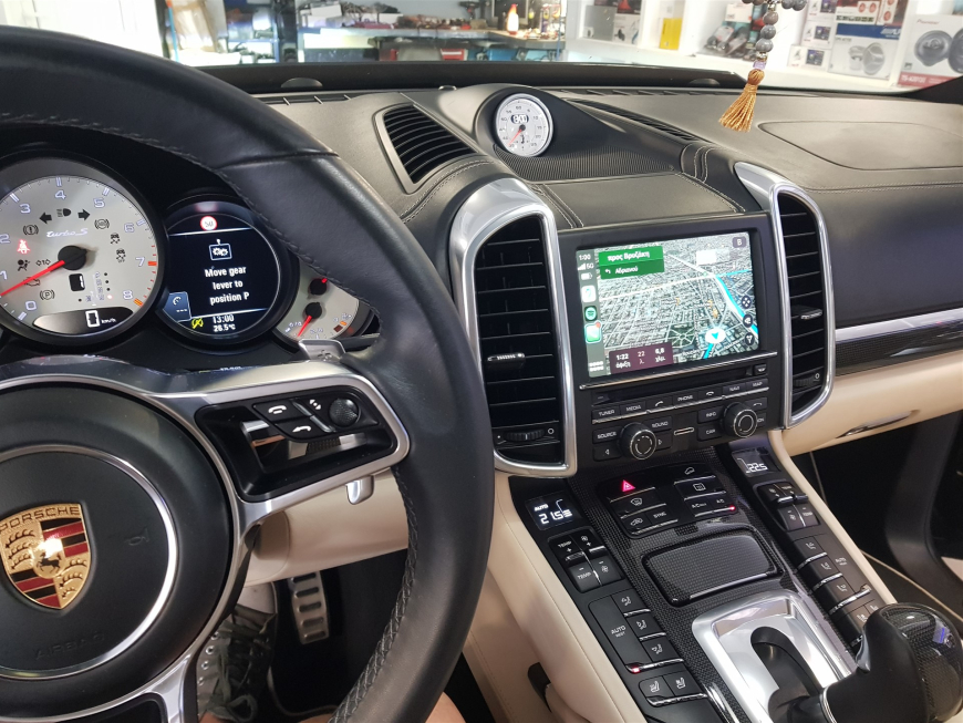Εγκατάσταση Wireless Apple Car Play - Android Auto. Touch Screen σε Porsche Cayenne 958 Turbo S Magnum