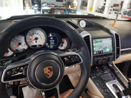 Εγκατάσταση Wireless Apple Car Play - Android Auto. Touch Screen σε Porsche Cayenne 958 Turbo S Magnum