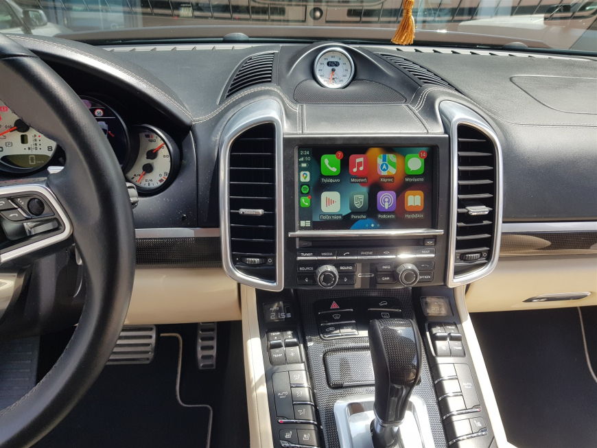 Εγκατάσταση Wireless Apple Car Play - Android Auto. Touch Screen σε Porsche Cayenne 958 Turbo S Magnum