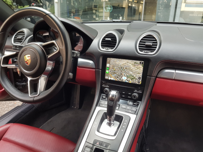 Εγκατάσταση Wireless Apple CarPlay/Android Auto της Unique Auto και Rear Camera σε Porsche Cayman (718)