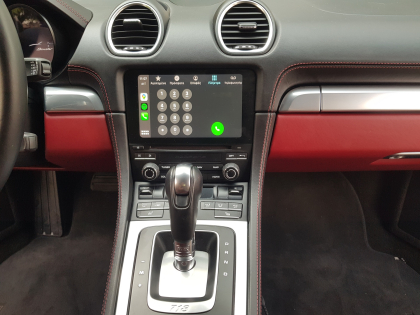 Εγκατάσταση Wireless Apple CarPlay/Android Auto της Unique Auto και Rear Camera σε Porsche Cayman (718)