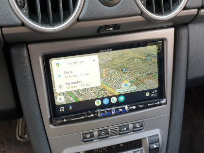 Εγκατάσταση . Alpine ILX 705D σε Porsche Cayman 987 S.