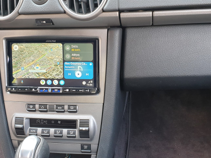 Εγκατάσταση . Alpine ILX 705D σε Porsche Cayman 987 S.