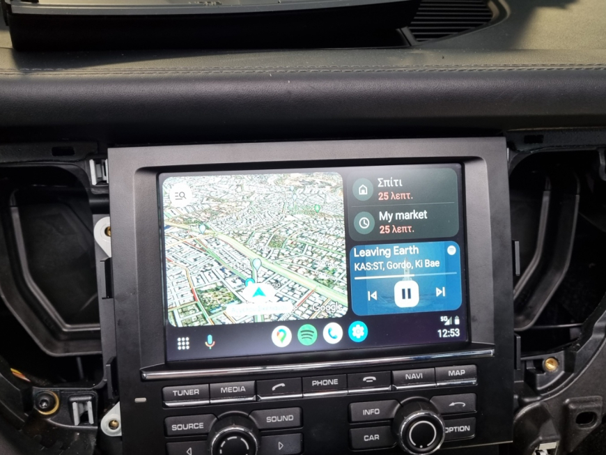 Εγκατασταση Apple Car Play, Android Auto σε Porsche Macan 95B.
