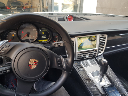 Εγκατάσταση Apple Car Play, Android Auto Wireless,  Touch Screen, Mirrolink, Media Player σε Porsche Panamera 970. 