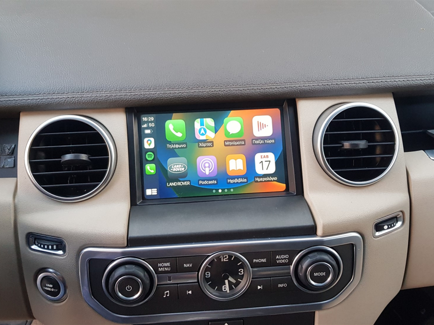 Εγκατάσταση  Apple Car Play Unique Auto σε Range Rover Discovery 4.