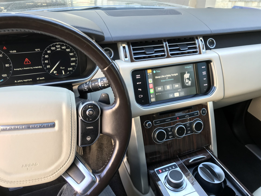 Εγκατάσταση Wireless Apple CarPlay & Android Auto στην Εργοστασιακή Οθόνη σε Range Rover L405.