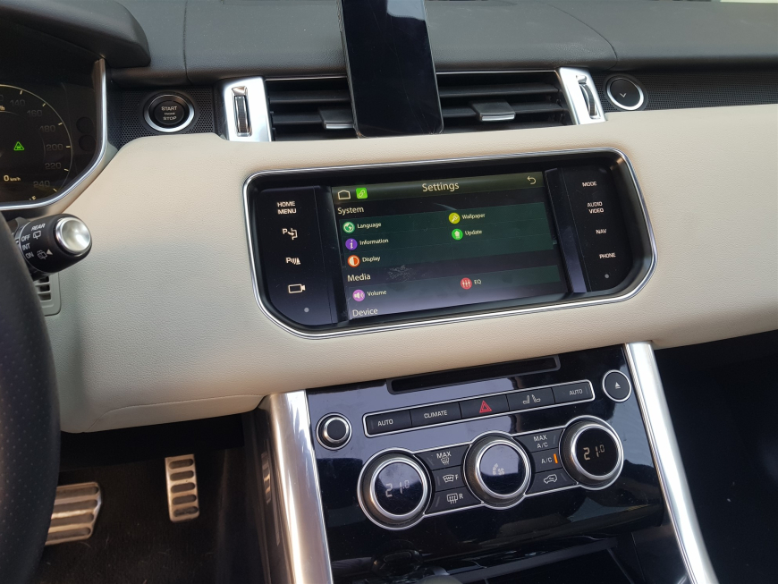 Εγκατάσταση Unique Auto Apple CarPlay & Android Auto Wireless σε Range Rover Sport HSE