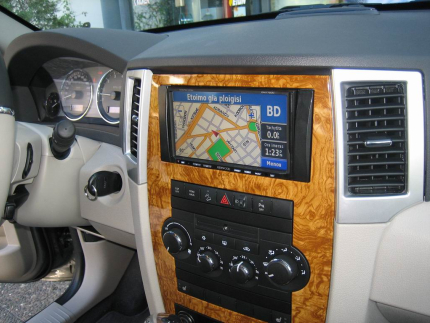 Grand Cherokee 2008 Car Cinema Navigation Kenwood DNX 7200.