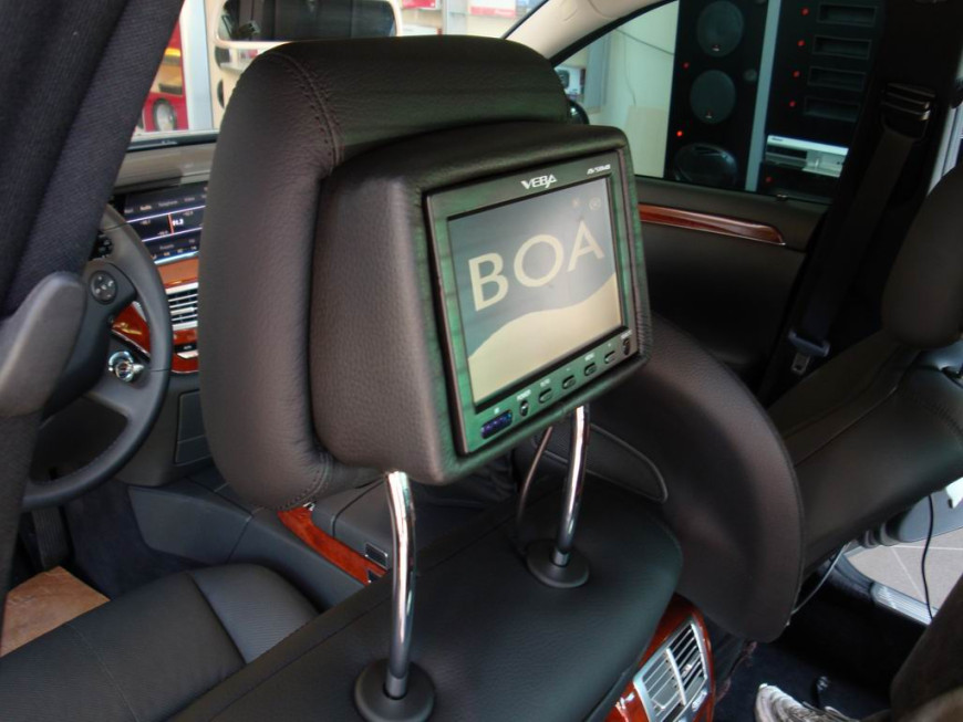 Εγκατάσταση Car Cinema με Boa σε Mercedes-Benz W221 S350.