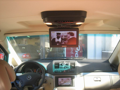 Εγκατάσταση Car Cinema και συστήματος πλοήγησης Kenwood DNX-7200 με εξοπλισμό Audiovox σε Mercedes Viano.