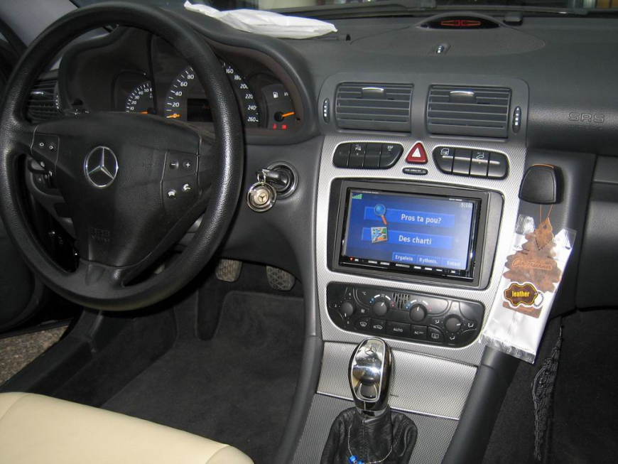 Εγκατάσταση Car Cinema & Navigation Kenwood DNX7200 σε Mercedes C200 Sports Coupe (W203).