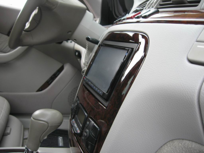 Εγκατάσταση Kenwood DNX8220BT με Custom πολυεστερική κατασκευή πλαισίου σε Mercedes S-Class W220.