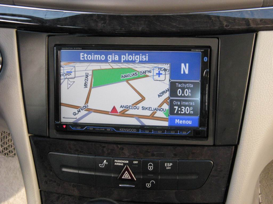 Εγκατάσταση Car Cinema και σύστημα πλοήγησης Kenwood DNX8220BT σε Mercedes E200 (W211).
