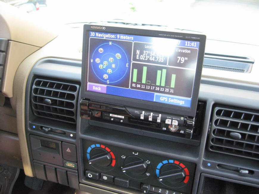 Εγκατάσταση Car Cinema Navigation Kenwood KVT-729DVD & KNA-G520 σε Land Rover