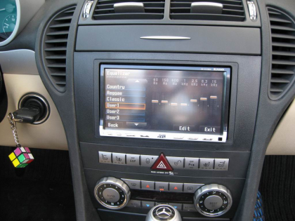 Εγκατάσταση Car Cinema JVC AVX800 σε Mercedes SLK (R171).