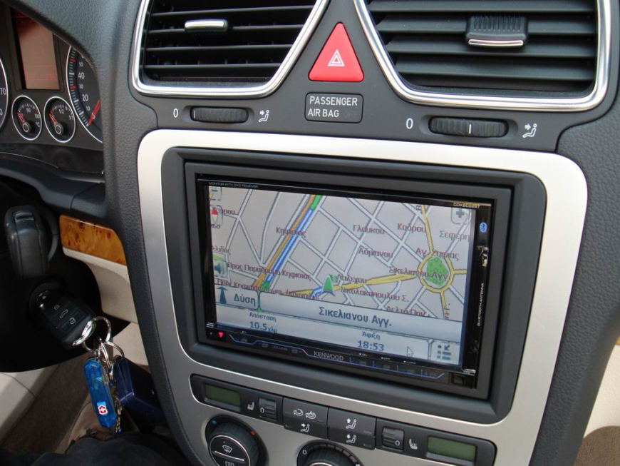 Εγκατάσταση Car Cinema Navigation Kenwood DDX8022BT με Navibox σε Volkswagen Eos