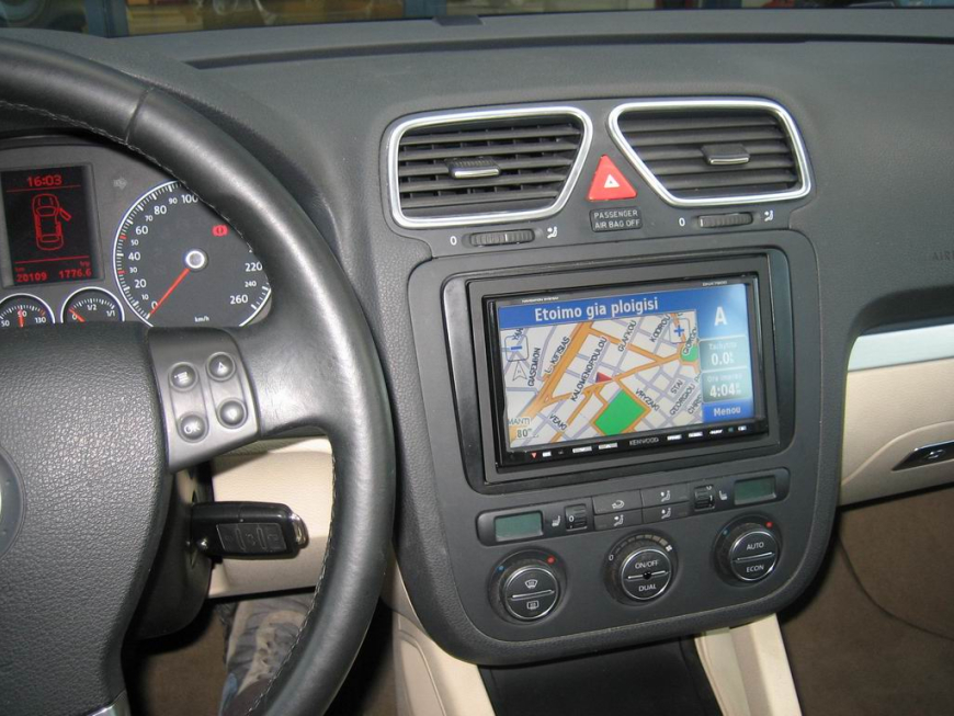 Εγκατάσταση Car Cinema Navigation Kenwood DNX7200 σε Volkswagen Eos