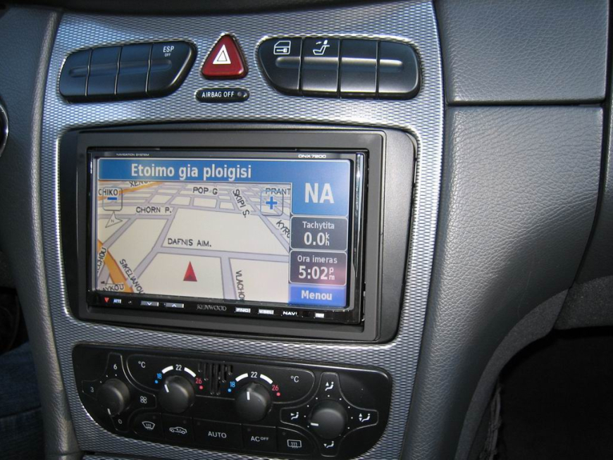 Εγκατάσταση Car Cinema Navigation Kenwood DNX7200 σε Mercedes CLK 240 (W209),