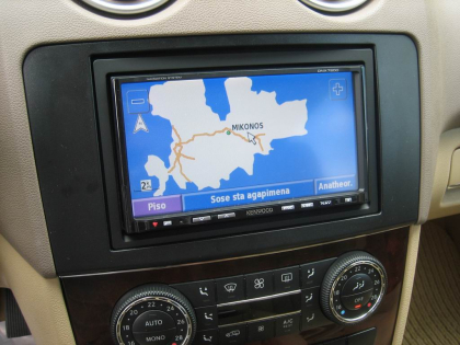 Εγκατάσταση Car Cinema Navigation Kenwood DNX-7200, Xenon Lights & Camera σε Mercedes ML 350 (W164).