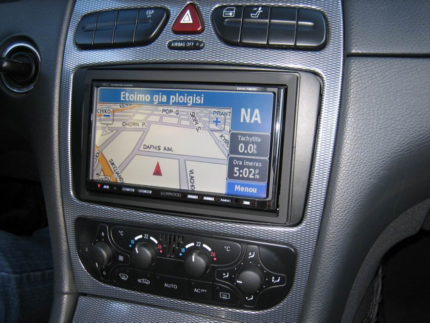Εγκατάσταση Car Cinema Navigation Kenwood DNX7200 σε Mercedes CLK 240 (W209),