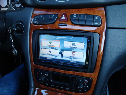 Εγκατάσταση Kenwood DDX8022BT, NaviBox & Destinator σε Mercedes CLK 200 (W209).