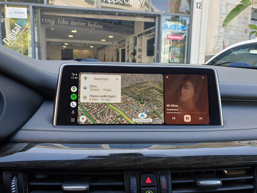 Εγκατάσταση Wireless CarPlay, Android Auto, Rear Camera & Media Player σε BMW X5 F15 (2017).