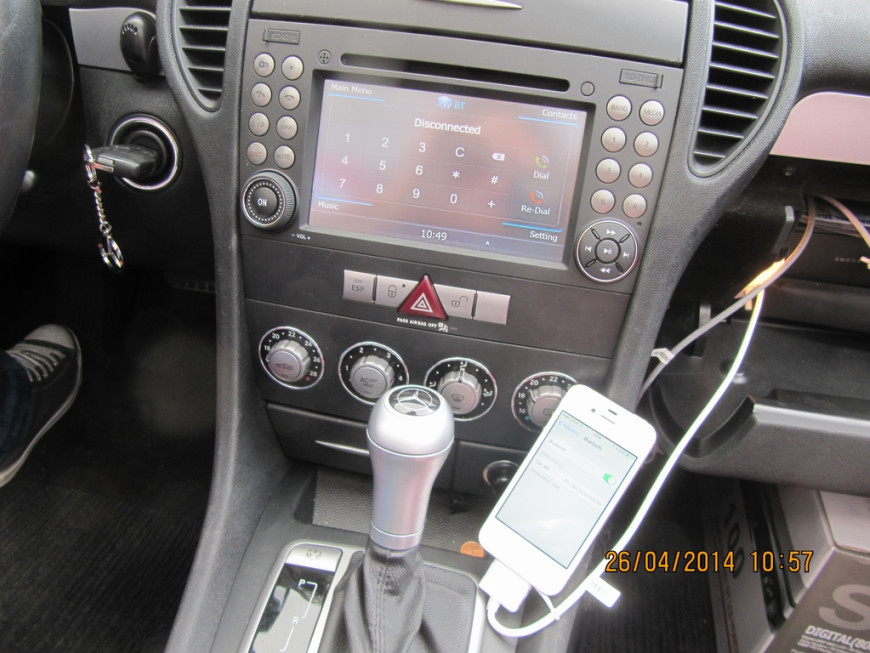 Εγκατάσταση Car Cinema LM C096 σε Mercedes SLK W171.