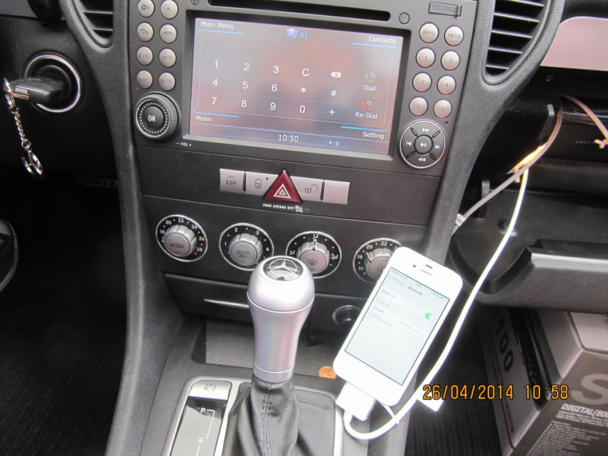 Εγκατάσταση Car Cinema LM C096 σε Mercedes SLK W171.