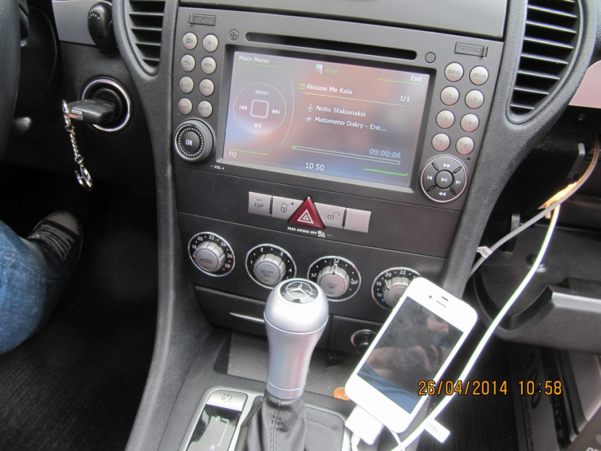 Εγκατάσταση Car Cinema LM C096 σε Mercedes SLK W171.