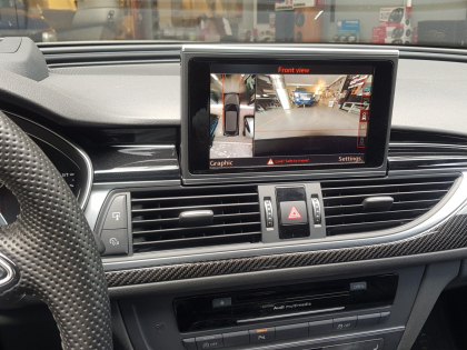 Εγκατάσταση εργοστασιακών καμερών εμπροσθοπορείας και οπισθοπορείας σε Audi RS6