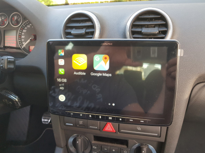 Εγκατάσταση οθόνης 2Din Alpine σε Audi S3 8P