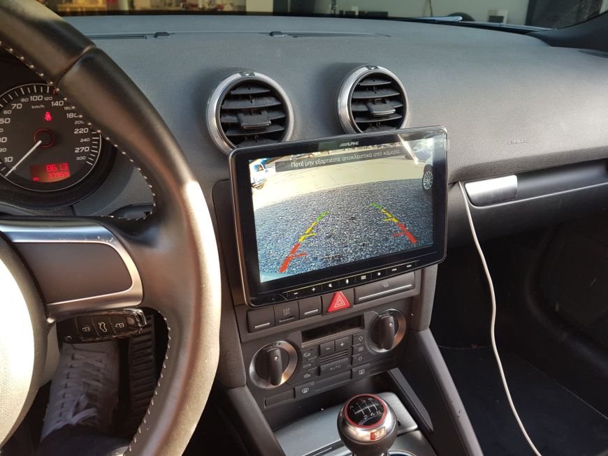 Εγκατάσταση οθόνης 2Din Alpine σε Audi S3 8P