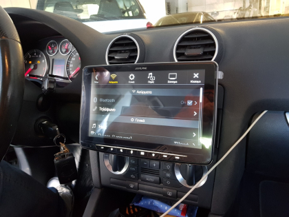 Εγκατάσταση οθόνης 2Din Alpine σε Audi S3 8P