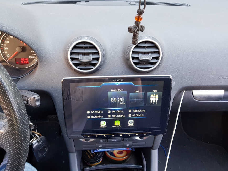 Εγκατάσταση οθόνης 2Din Alpine σε Audi S3 8P
