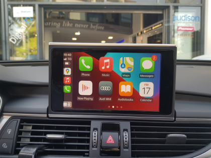 Αναβάθμιση εργοστασιακής οθόνης με Ασύρματο Wireless Apple CarPlay/Android Auto σε Audi A6 4G 